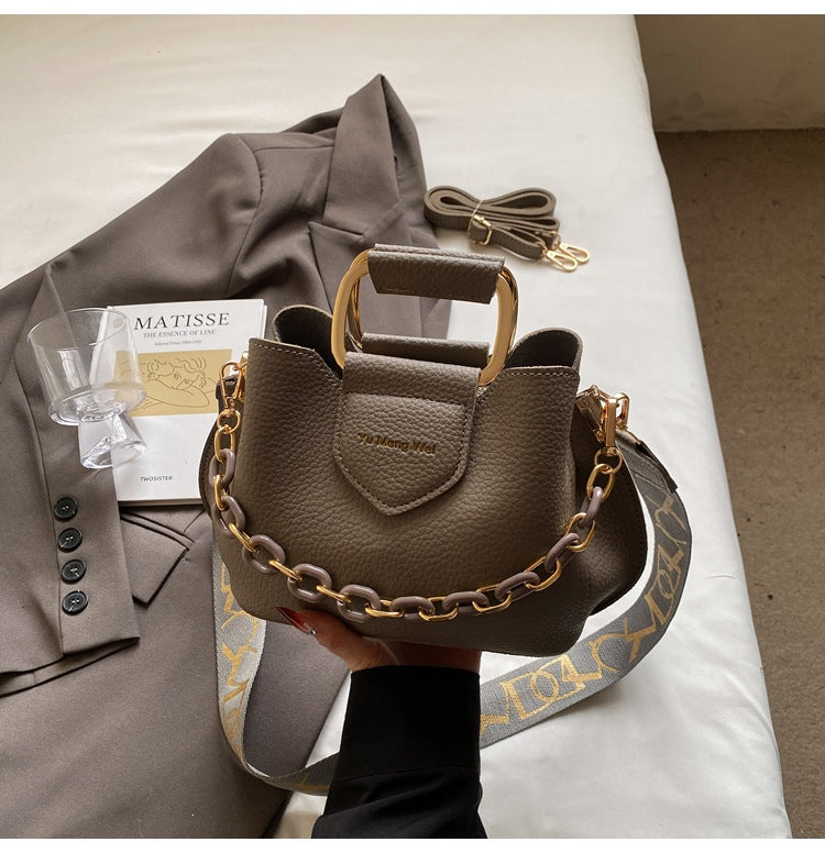 Bootara Women's Fashion Tote Bag - Convertible Shoulder to Crossbody Purse with Detachable Chain Strap, Minimalist PU Leather Commuter Handbag