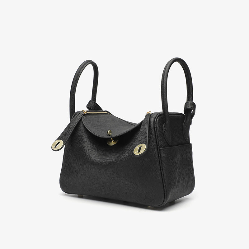 Bootara Women's Orsay Pebbled Bucket — Artisan-Stitched Top-Grain Leather Tote with Convertible Carry & Structured Silhouette