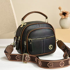 Bootara Women's Multi-Zip Compact Satchel — Premium Convertible Shoulder & Crossbody Bag with Curated Organization & Elevated Everyday Style