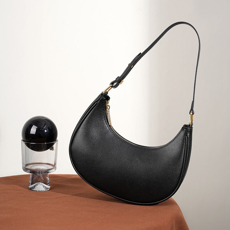 Bootara Women's Crescent Moon Hobo Bag — Effortlessly Versatile Underarm Purse with Refined Details