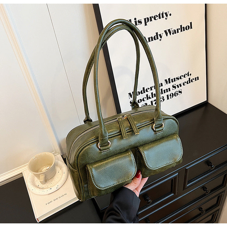 Bootara Women‘s Grand Journey Carryall - Spacious Retro Tote with Dual Pockets & Convertible Wear
