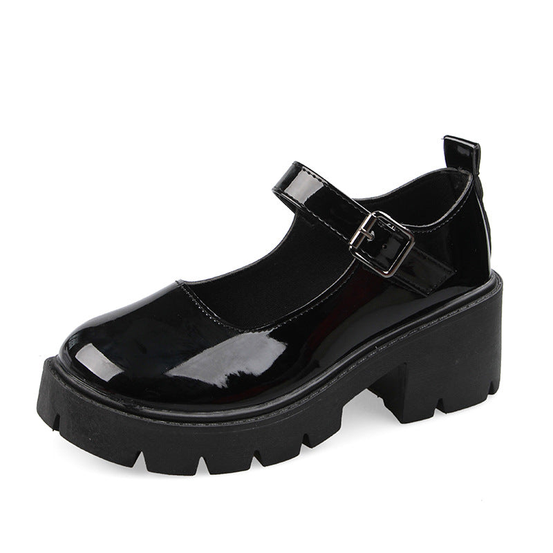 Bootara Women’s Plus Size Mary Jane Platform Pumps — Retro Chunky Heel Shoes for JK Fashion & Comfort Fit