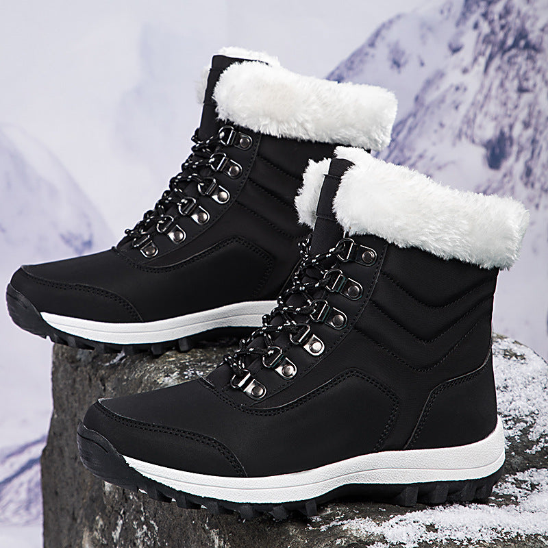 Bootara Unisex Snow Boots - Thermal Fleece Lined Winter Shoes with Non-Slip Sole (US 5-11)