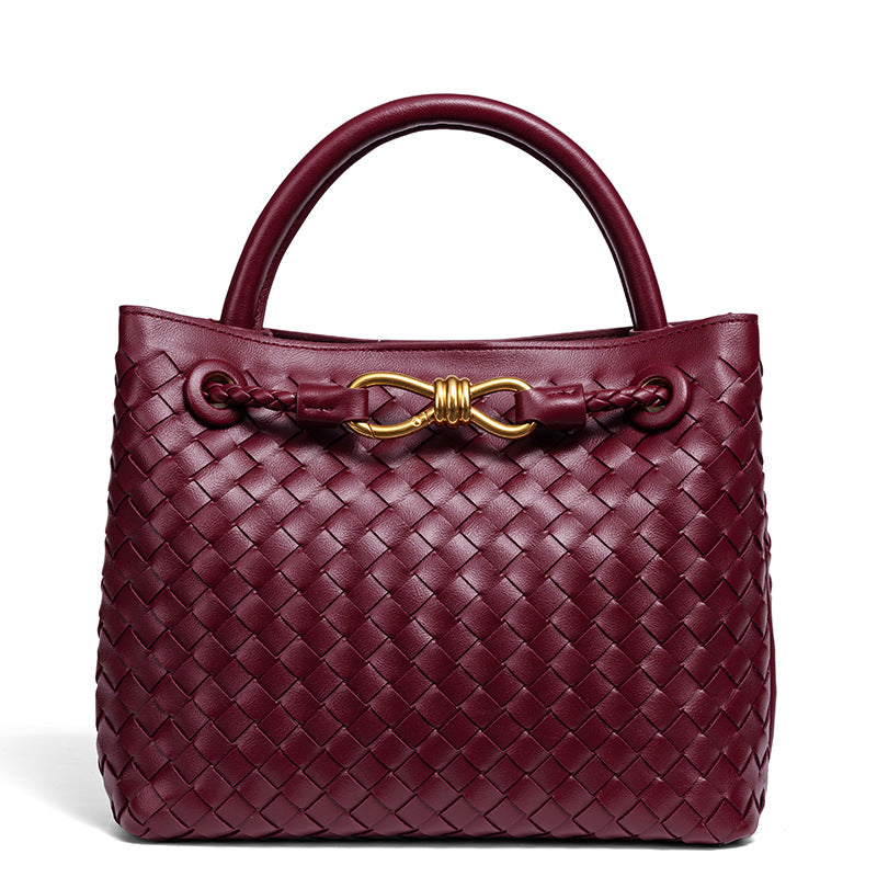 Bootara Women's Artisan Weave Tote - Expandable Crossbody with Butterfly Motif & Structured Silhouette