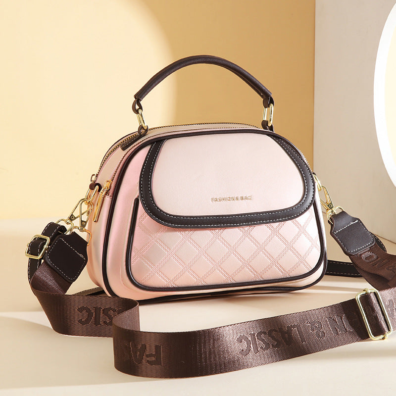 Bootara Women's Quilted Round Bag – Crossbody & Shoulder Mini Purse for Women