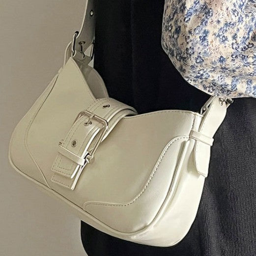 Bootara Women's Luna Saddle Bag – Retro Chic Crossbody Shoulder Bag | Y2K Minimalist Purse