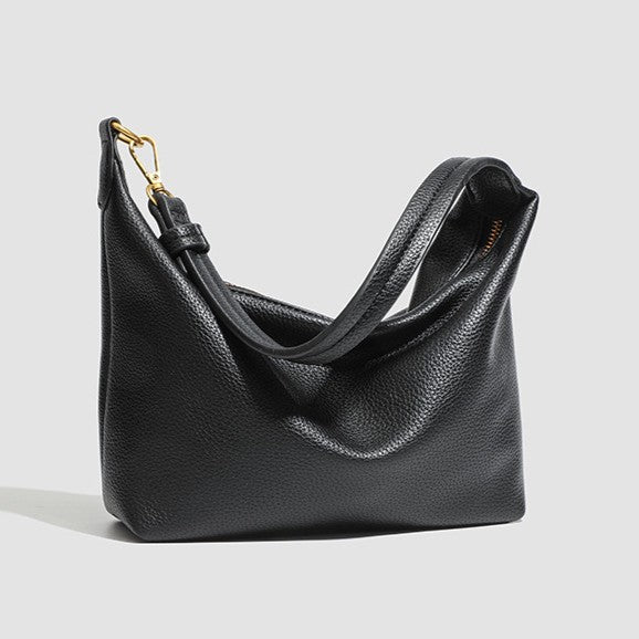 Bootara Women's Metro Pebble Hobo - Spacious Pebbled Leather Commuter - Convertible Shoulder Sling