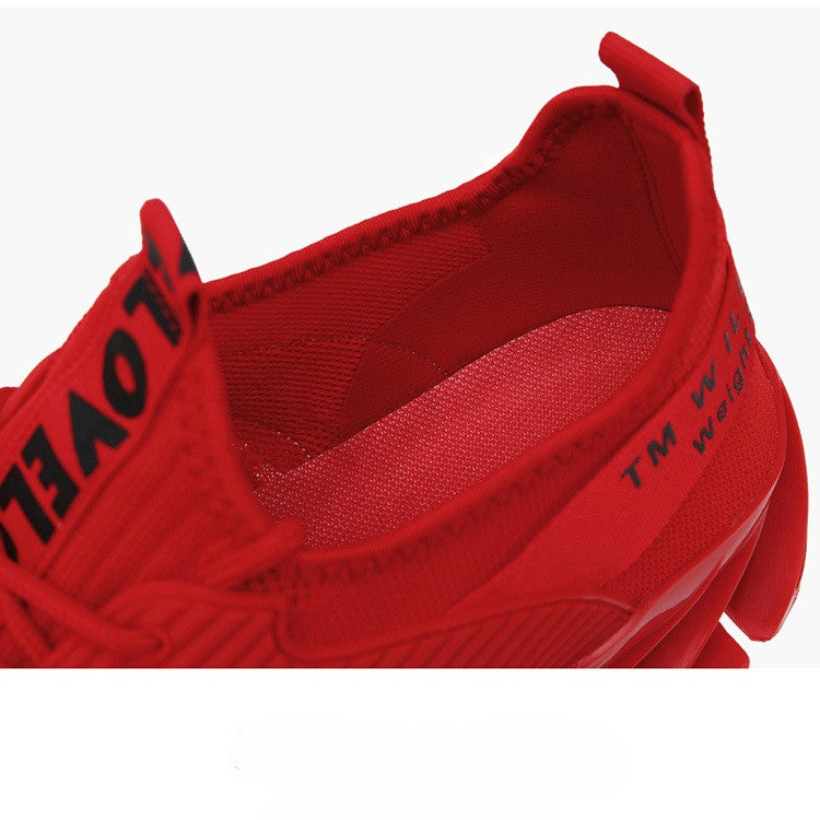 Bootara Men's AeroKnit Runner - Extended Fit Breathable Mesh - Platform Sneakers with Blade Sole & Maximum Cushion