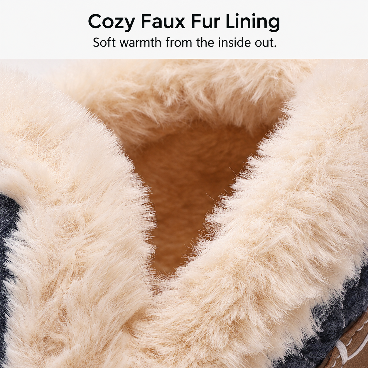 Bootara Wrenvale Gray - cozy faux fur lining
