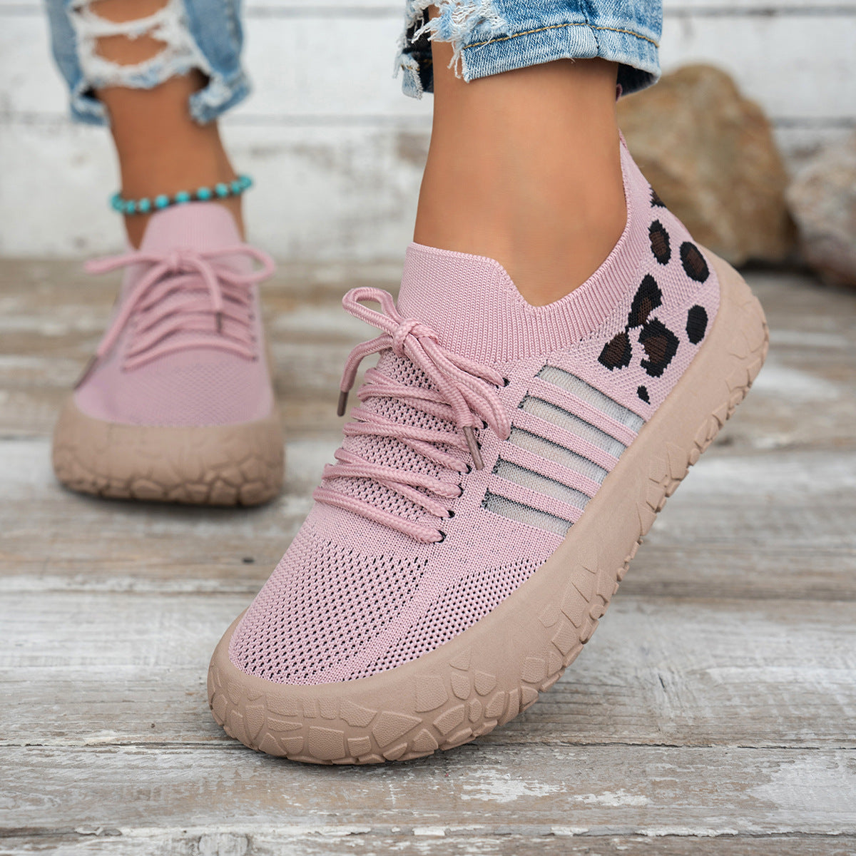 Bootara Cerynna Pink knit sneakers - photo 4