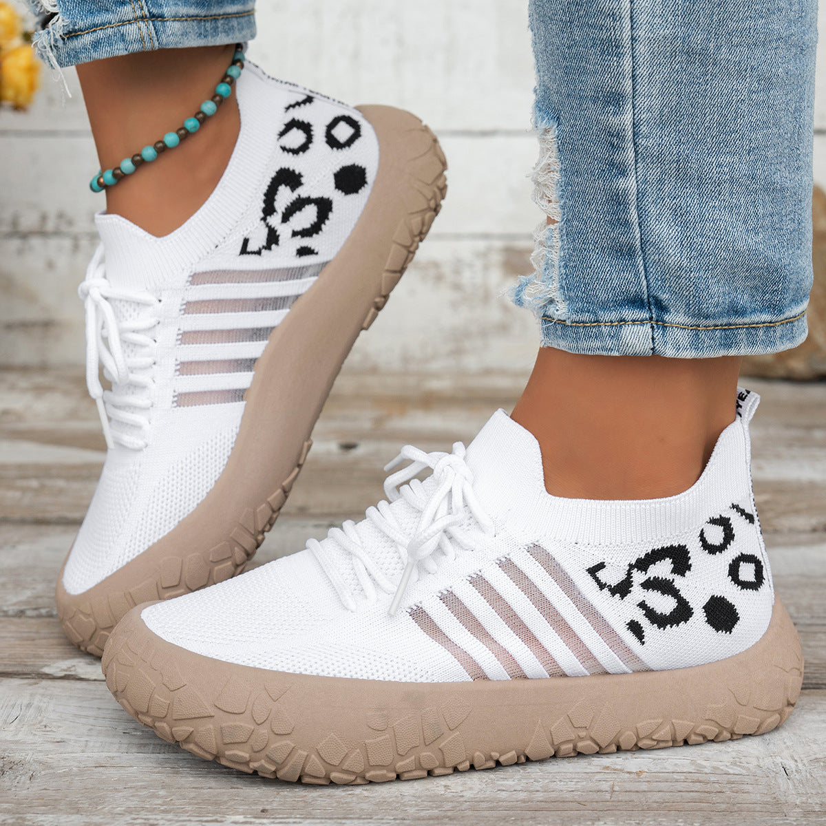 Bootara Cerynna White knit sneakers - photo 3