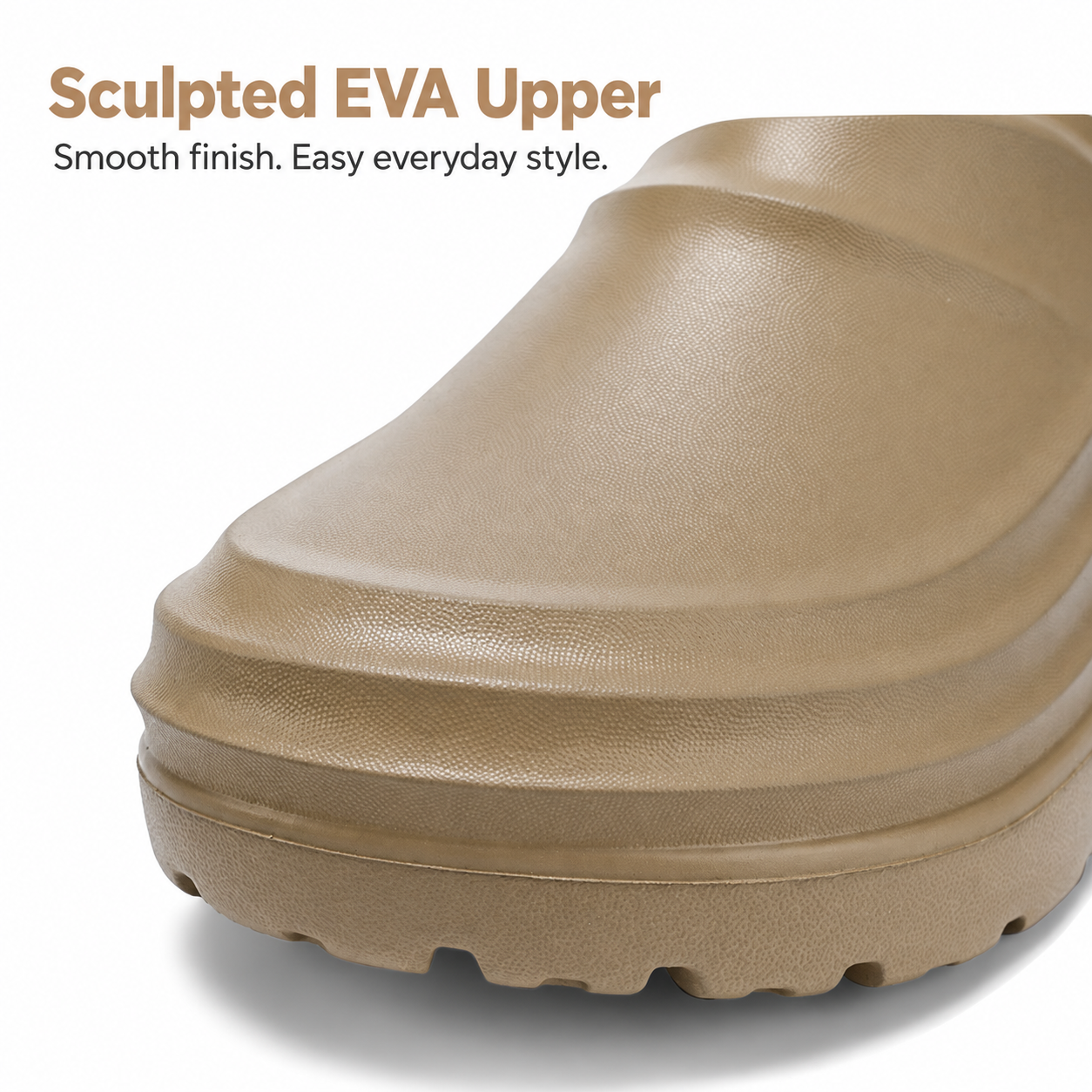 Rovelle sculpted EVA upper close-up