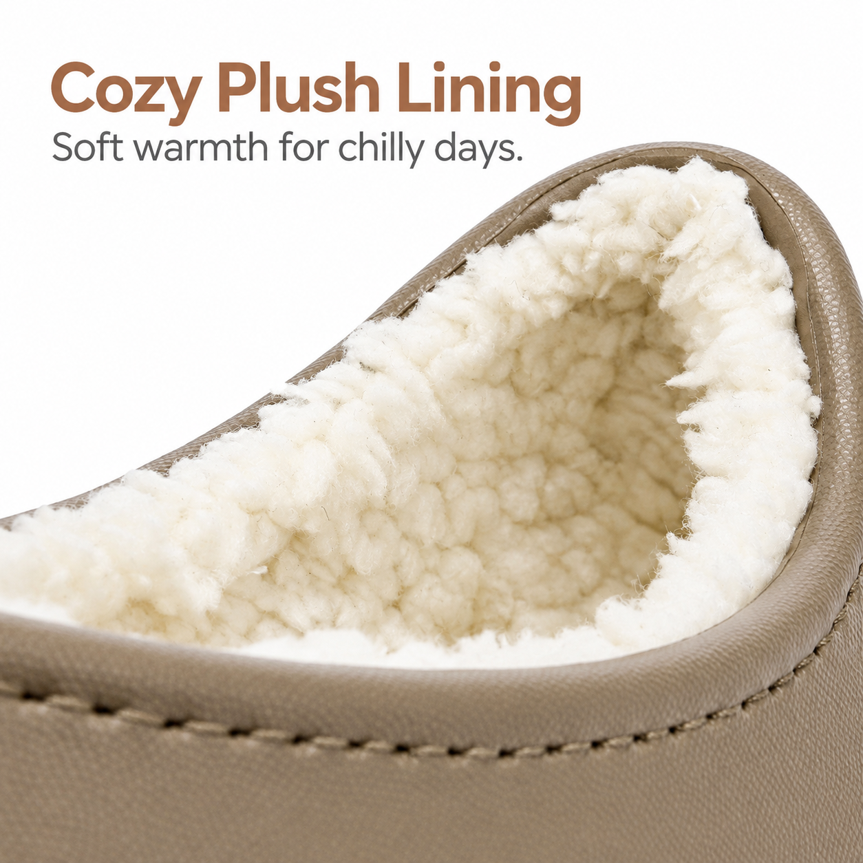 Rovelle soft plush lining close-up
