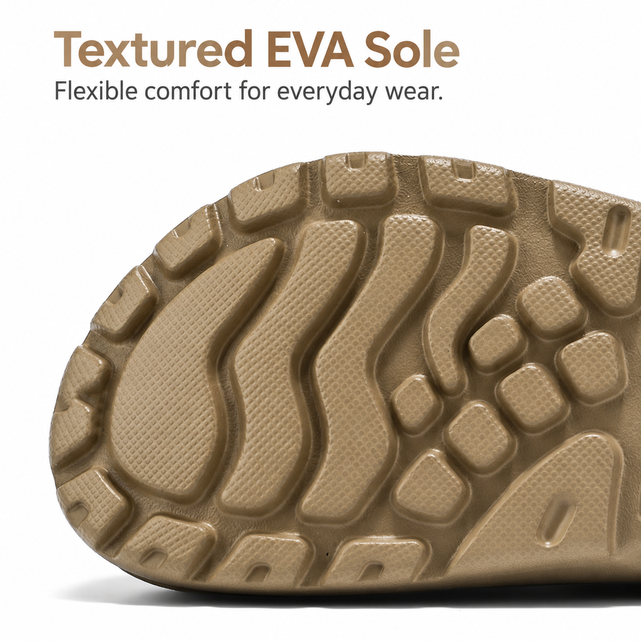 Rovelle textured EVA outsole close-up