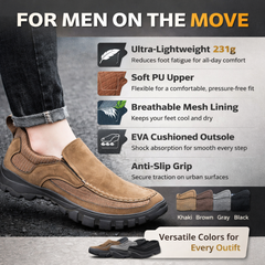 Bootara Step Men’s Ultra-Light Loafers – EVA Comfort Walking Casual Shoes (US8–12)