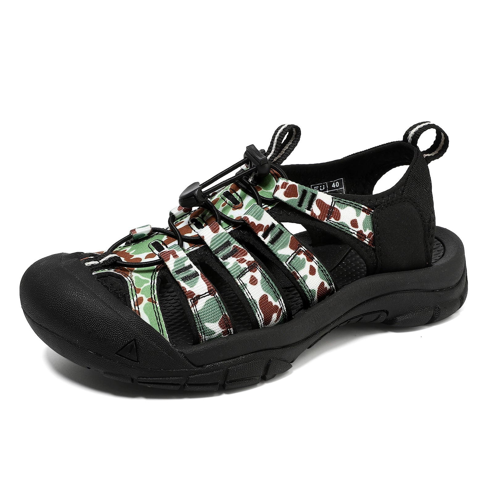Bootara Mens Closed Toe Summer Sandals Handmade Multicolored Outdoor Beach Shoes
