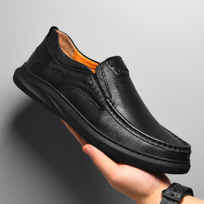 Bootara Men's Slip-on Comfortable Genuine Leather Loafers