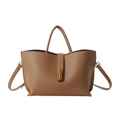 Bootara Women's Vintage Commuter Tote - XL Capacity Pebbled PU or Sueded Tote | Convertible Carry & Retro Design