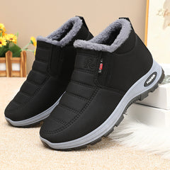 Bootara Lunwick Black plush-lined winter ankle boots, view 1