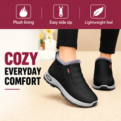 Bootara Lunwick Black plush-lined winter ankle boots, view 5