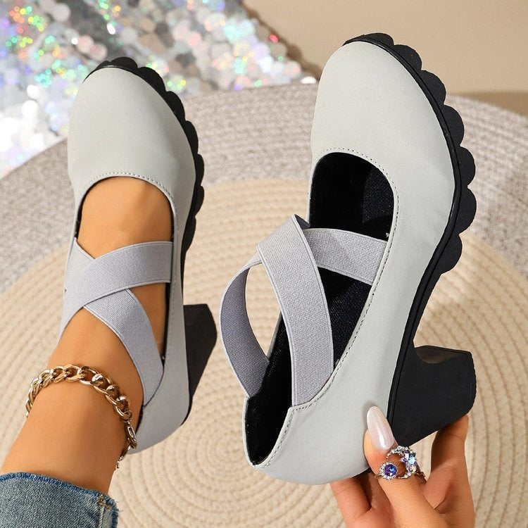 Bootara Marlow cross-strap Mary Jane shoes, product detail and styling view
