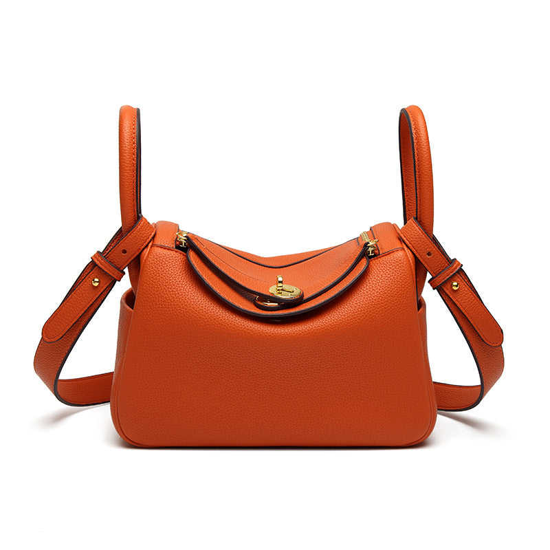 Bootara Women's Orsay Pebbled Bucket — Artisan-Stitched Top-Grain Leather Tote with Convertible Carry & Structured Silhouette