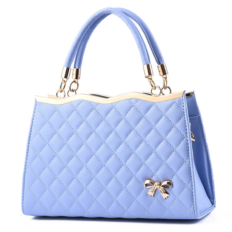 Bootara Women's Quilted Bow-Accent Structured Tote Bag – Oversized Shoulder & Crossbody Handbag for Women, Timeless Elegance