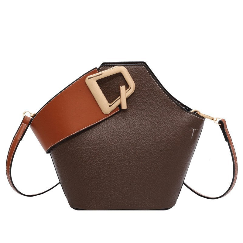 Bootara Women's Signature Barrel Bag - Color-Block Minimalist Shoulder Bag | Convertible Casual Chic