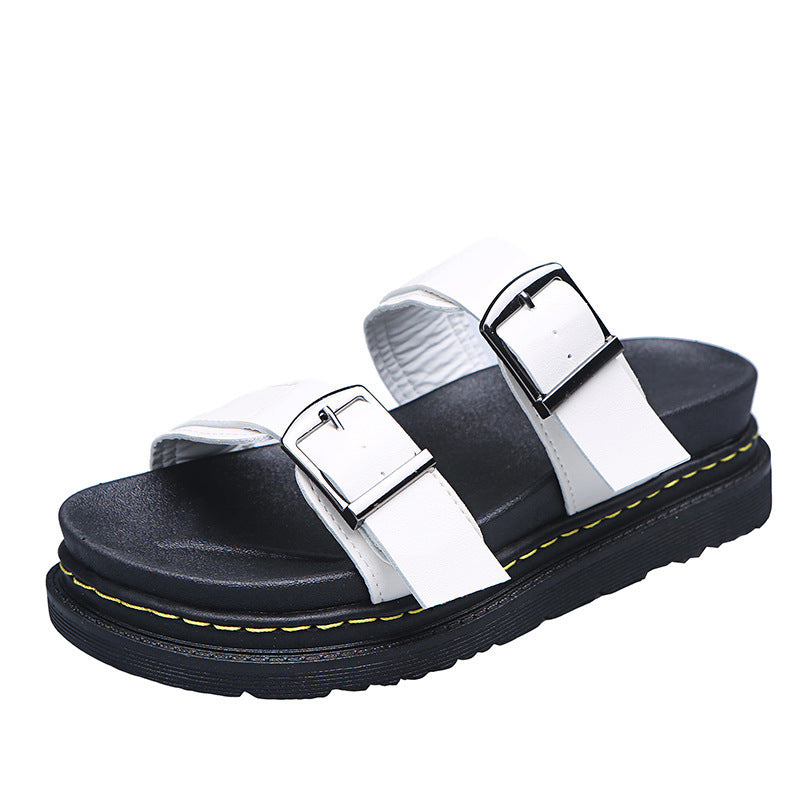 Bootara Women's Coastal Gladiator Sandals – Sporty Platform Slide with Contoured Footbed