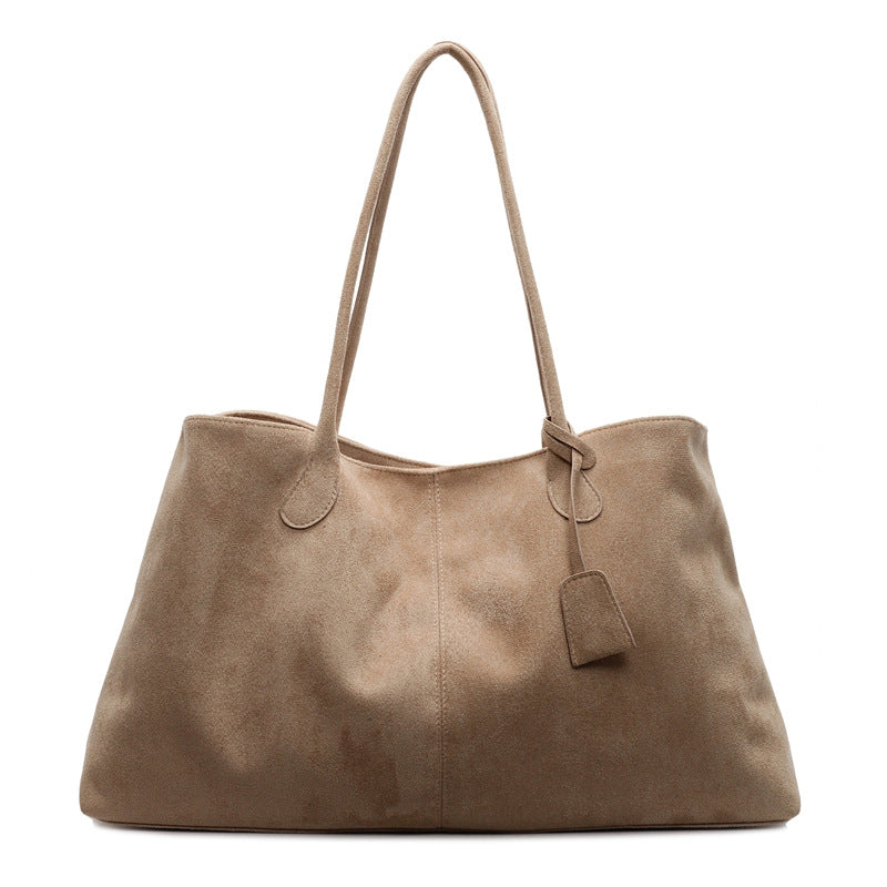 Bootara Women's  Luxe Suede Minimalist Tote Bag — Spacious Carryall with Curated Everyday Elegance