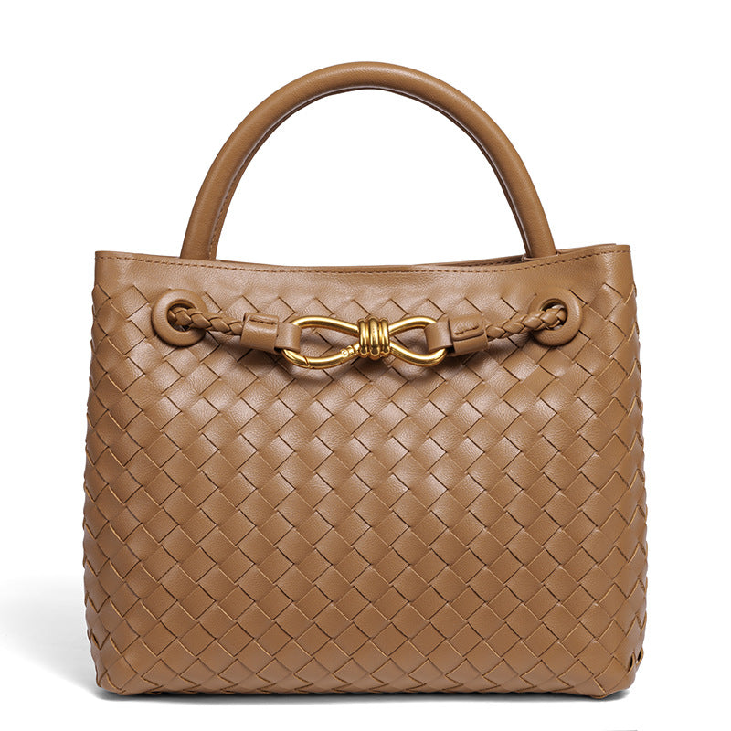 Bootara Women's Artisan Weave Tote - Expandable Crossbody with Butterfly Motif & Structured Silhouette