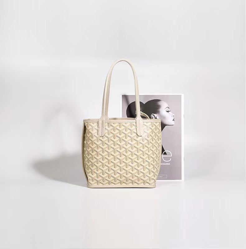 Bootara Women’s Reversible Chevron Mini Satchel — Dual-Sided Artisan-Woven Tote with Top Handle & Convertible Strap