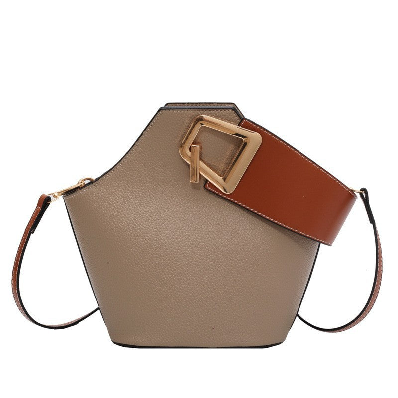 Bootara Women's Signature Barrel Bag - Color-Block Minimalist Shoulder Bag | Convertible Casual Chic