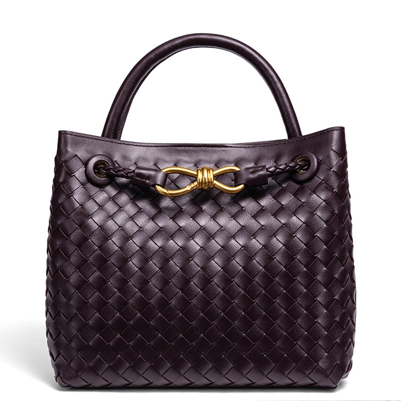 Bootara Women's Artisan Weave Tote - Expandable Crossbody with Butterfly Motif & Structured Silhouette