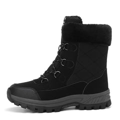 Bootara Women's Glacier Insulated Winter Boots – Thick Cotton-Lined High-Top Snow Boots with Non-Slip Lug Sole (US 5–11)