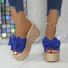 Bootara Women’s BowBella Platform Wedge Sandals – Chunky Flatform Summer Shoes (US 4–10.5)