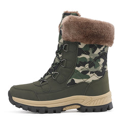 Bootara Women's Glacier Insulated Winter Boots – Thick Cotton-Lined High-Top Snow Boots with Non-Slip Lug Sole (US 5–11)
