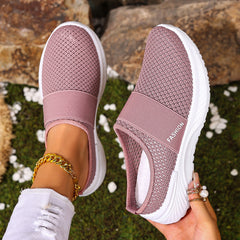 Bootara Women’s AirEase Knit Slip-On Mules – Breathable Mesh Casual Flats (US 5–10.5)